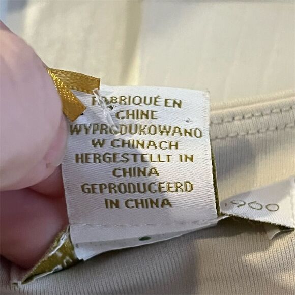 House of Harlow Women's Beige V-Neck Blouse XL Casual All-Day Contour Design - Picture 4 of 9